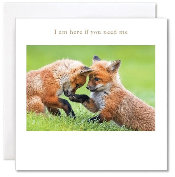 fox-cubs-here-if-you-need-me-greeting-card-susan-ohanlon