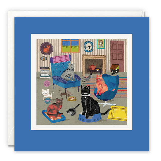 cats-sitting-paintworks-greeting-card-james-ellis