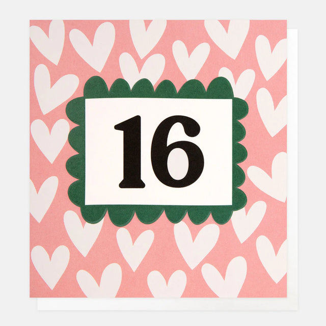 age-16-white-hearts-on-pink-birthday-card-caroline-gardner