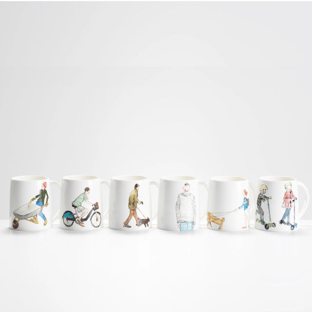 Girl and Two Dogs Mug