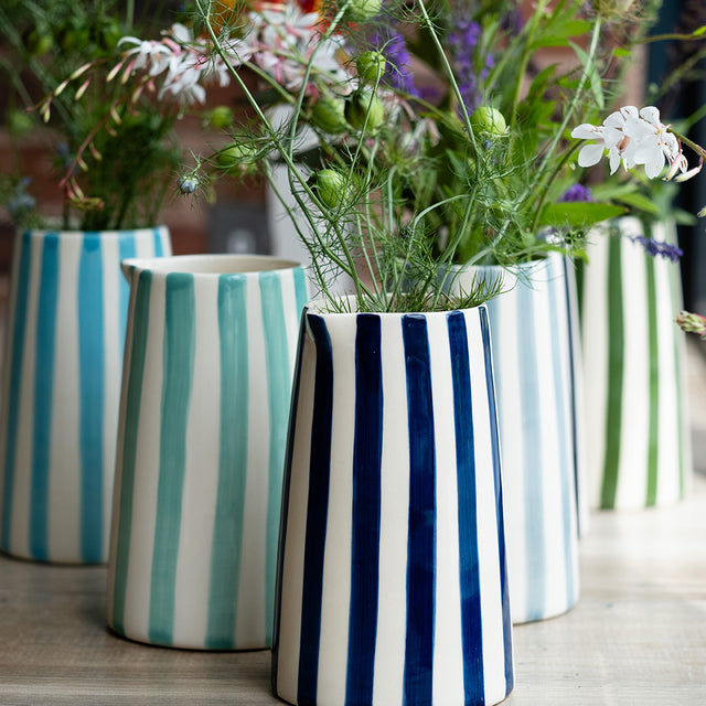 Candy Stripe Pitcher: Turmeric Yellow
