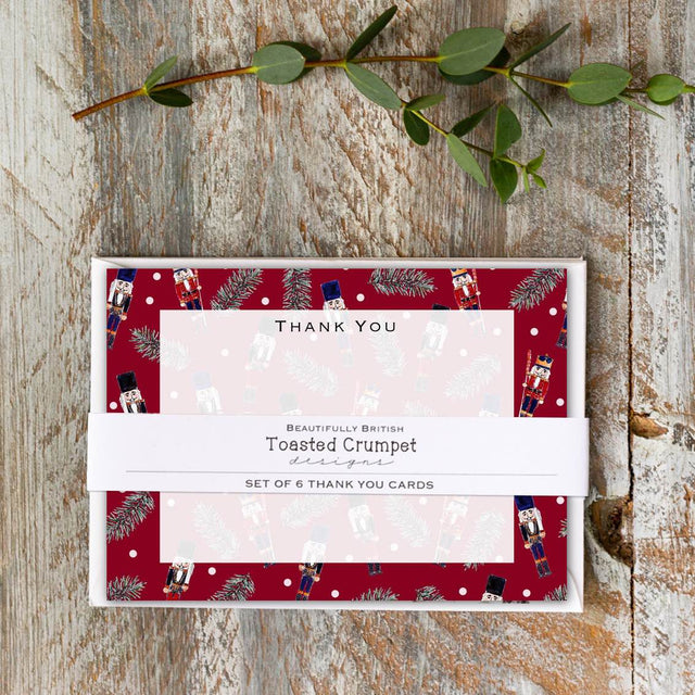 nutcracker-red-thank-you-postcard-pack-toasted-crumpet