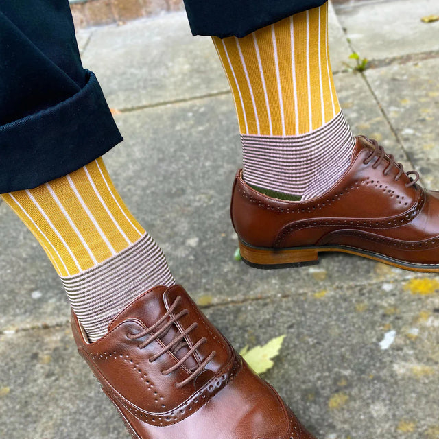 oxford-stripe-mens-socks-mustard-peper-harow