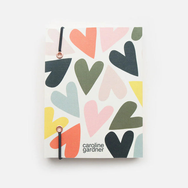 Multi Hearts Small Chunky Notebook