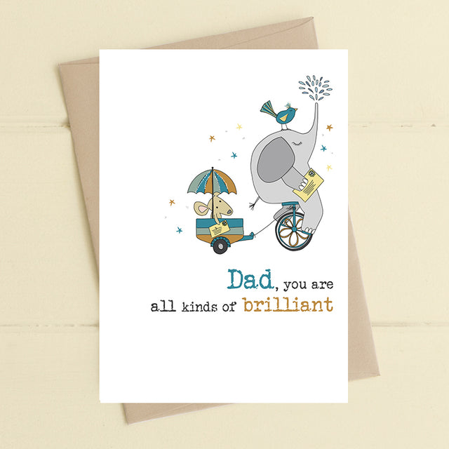Dad... All Kinds of Brilliant Fathers Day Card - Dandelion Stationery