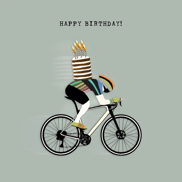 cyclist-and-birthday-cake-greeting-card-sally-scaffardi