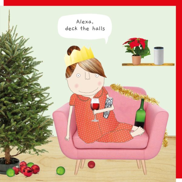 alexa-deck-the-halls-christmas-card-single-festive-rosie