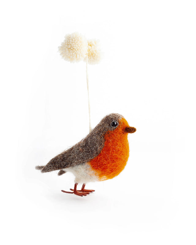 Robin The Robin Felt Decoration