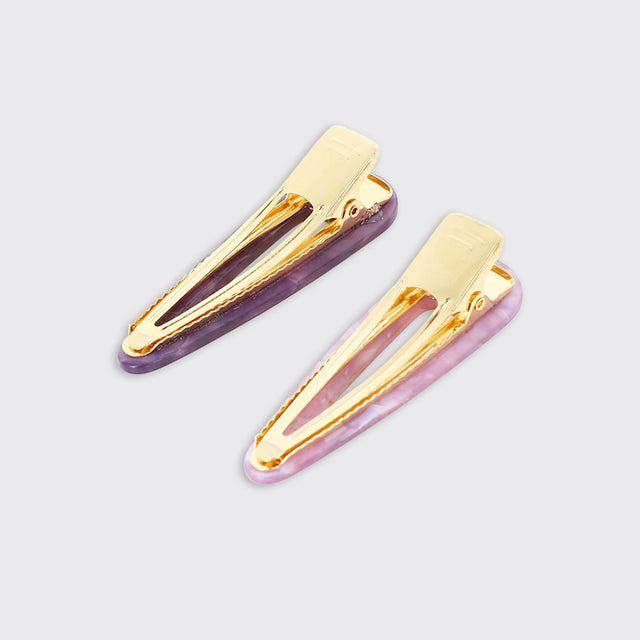 Aura Hair Clips: Purple and Lilac