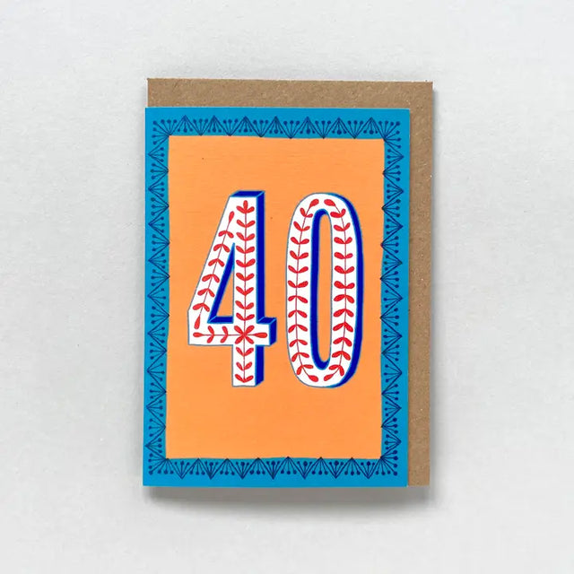 40th-birthday-orange-blue-greeting-card-maggiemagoo-designs