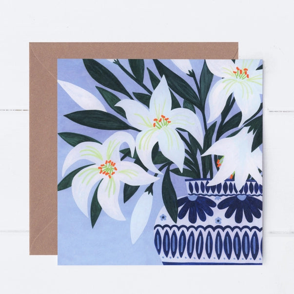 lillies-greeting-card-sian-summerhayes