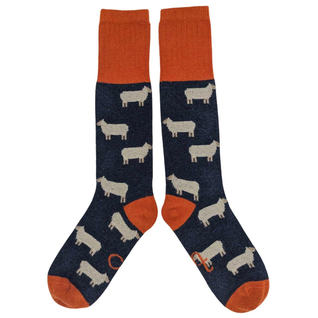 womens-lambswool-boot-socks-navy-sheep-catherine-tough