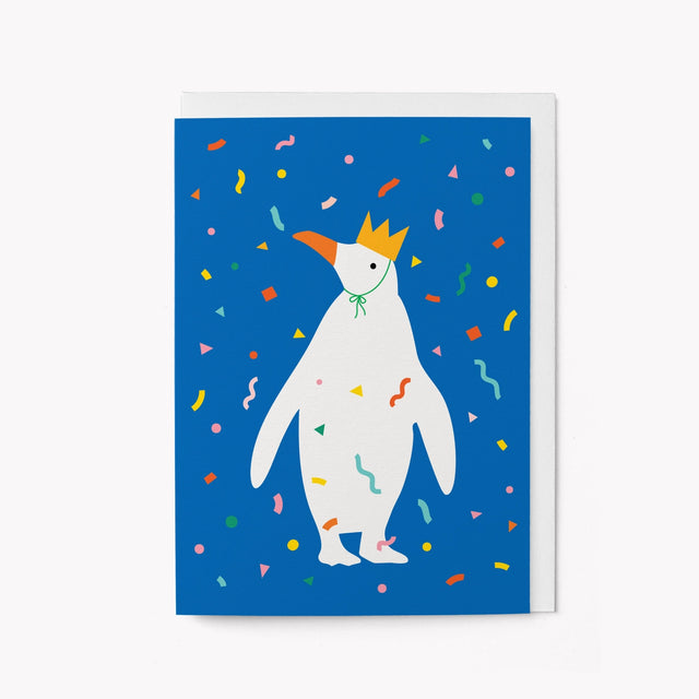 king-penguin-greeting-card-graphic-factory