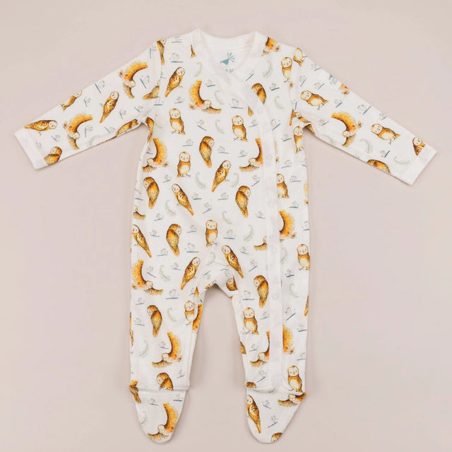 olive-owl-print-babygrow-6-12-months-catherine-rayner