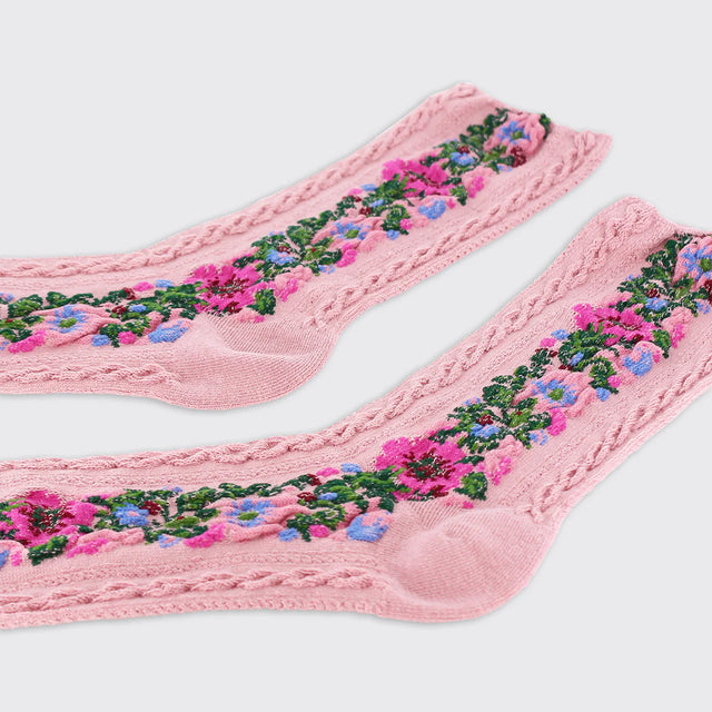 floral-garland-womens-socks-mauve-millie-mae