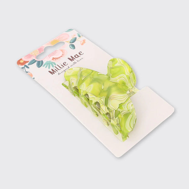 marble-medium-claw-clip-green-millie-mae