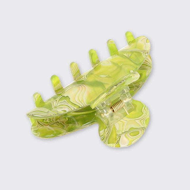 marble-medium-claw-clip-green-millie-mae