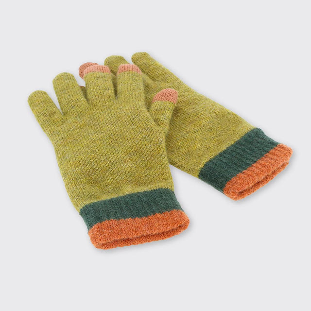 Hector Men's Wool Blend Gloves: Moss Green