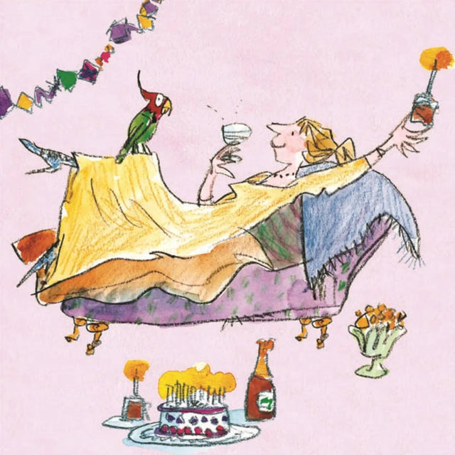 lady-on-lounger-greeting-card-quentin-blake