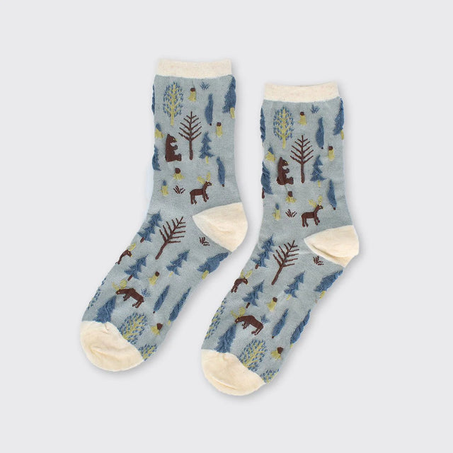 woodland-womens-socks-blue-millie-mae