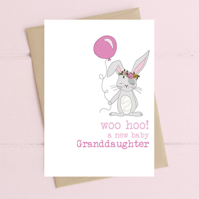 Baby Granddaughter Woo Hoo! - Card - Dandelion 
