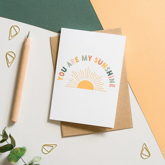 You Are My Sunshine Card - Adventures of Betty