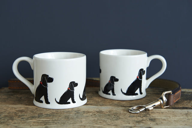 Black Cocker Spaniel Dog Mug - Sweet William