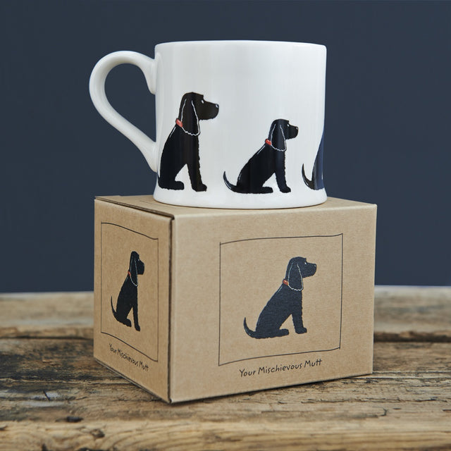 Black Cocker Spaniel Dog Mug - Sweet William