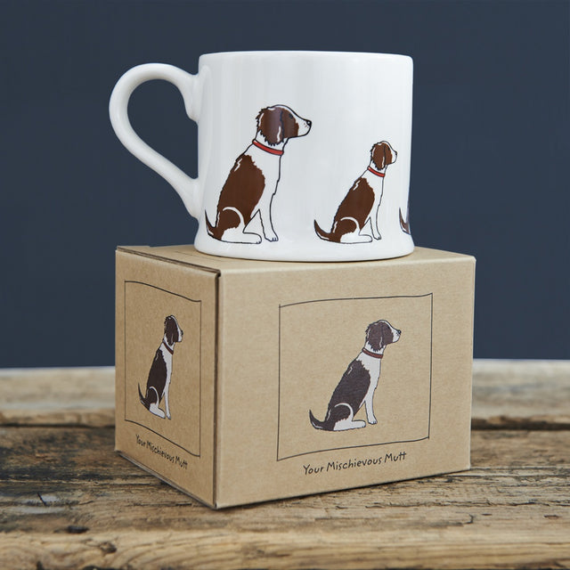 Liver & White Springer Spaniel Dog Mug - Sweet William