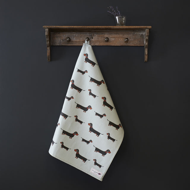 Dachshund Sausage Dog Tea Towel