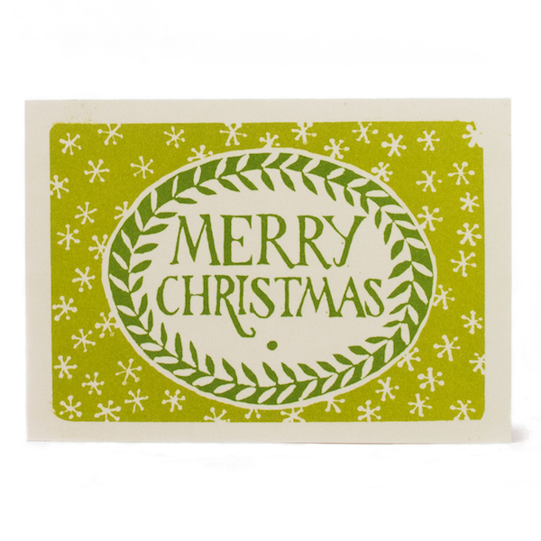 Merry Christmas Sap and Green Wreath Christmas Pack
