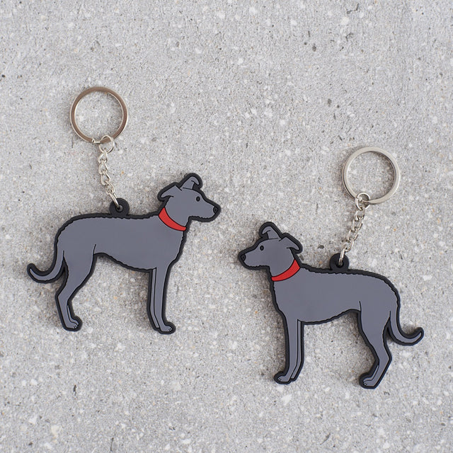 Lurcher Dog Keyring - Sweet William