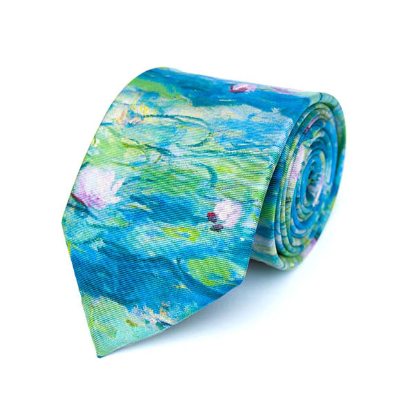 Monet Water Lilies Silk Tie - Fox & Chave