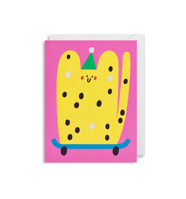 party-hat-cat-mini-card-lagom-design
