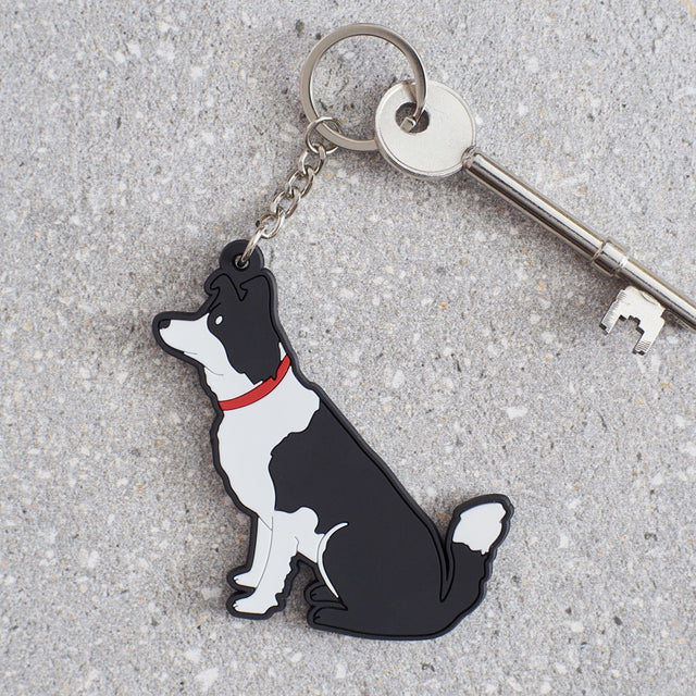 Border Collie Dog Keyring - Sweet William