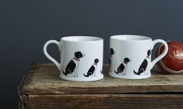 Black & White Springer Spaniel Dog Mug - Sweet William