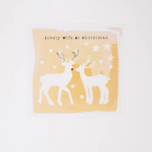 Lovely Wife at Christmas Card - Wendy Jones-Blackett