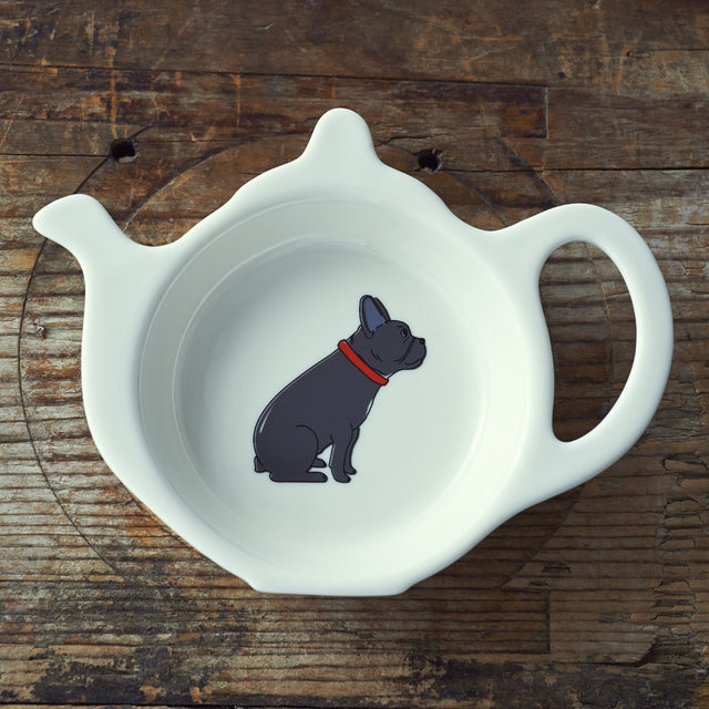 French Bulldog Teabag Dish - Sweet William