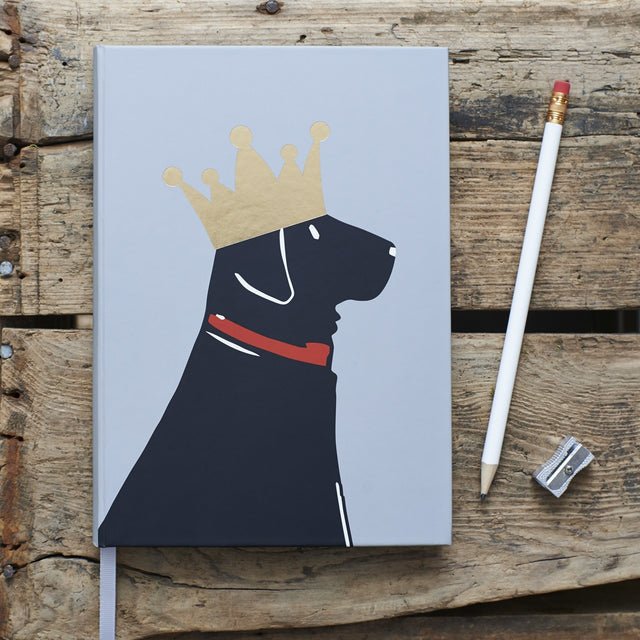 Black Labrador Notebook - Sweet William