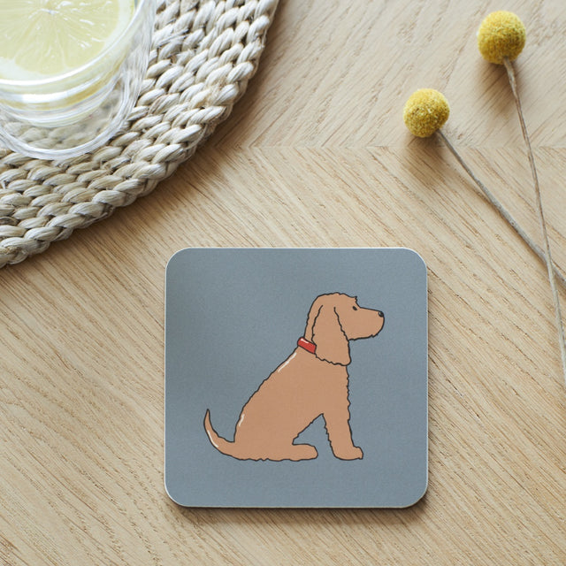 Golden Cocker Spaniel Coaster - Sweet William