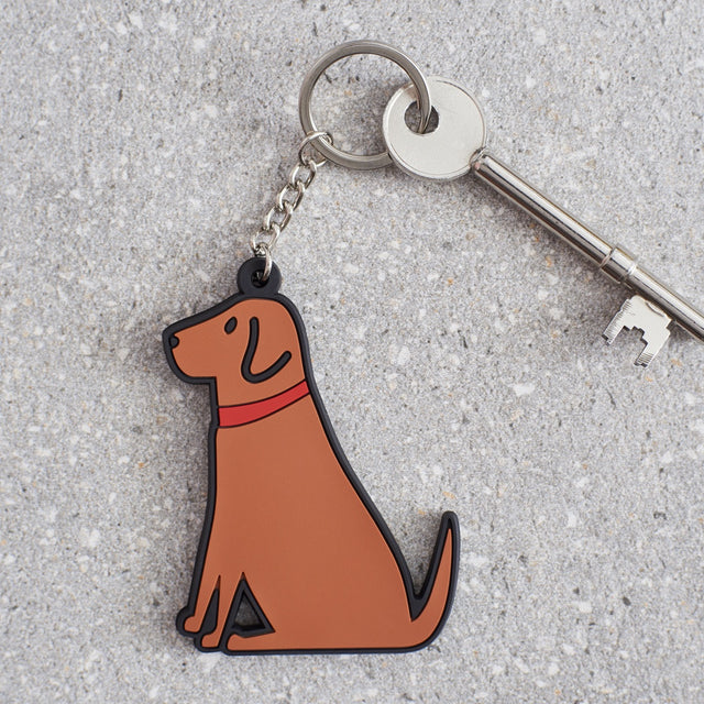 Fox Red Labrador Dog Keyring - Sweet William