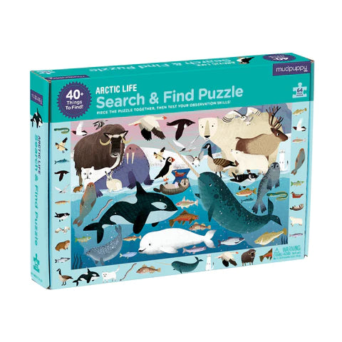 Artic Life Search & Find Puzzle: Mudpuppy