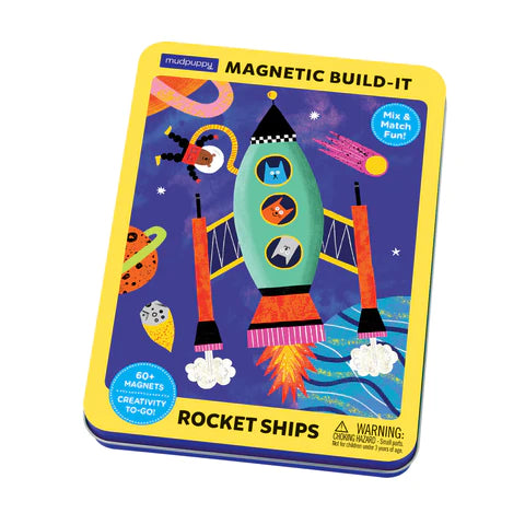 Rocket Ships Magnetic Build-It - Muddpuppy