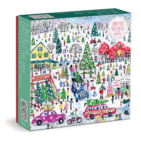 Christmas Tree Farm 1000 Piece Foil Puzzle - Michael Storrings