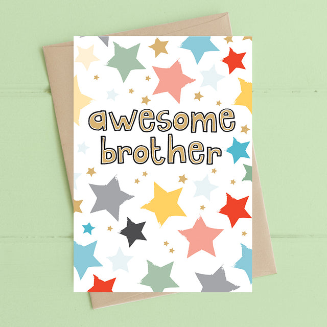 Awesome Brother Birthday Card - Dandelion Stationery