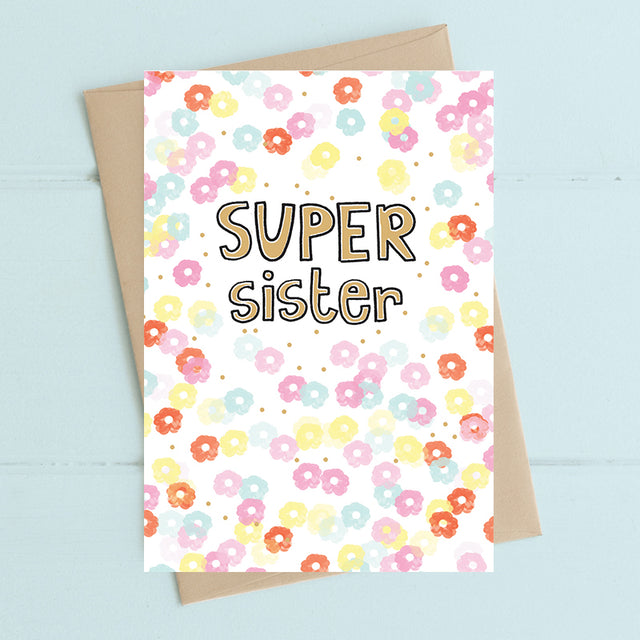 Super Sister Birthday Card - Dandelion Stationery