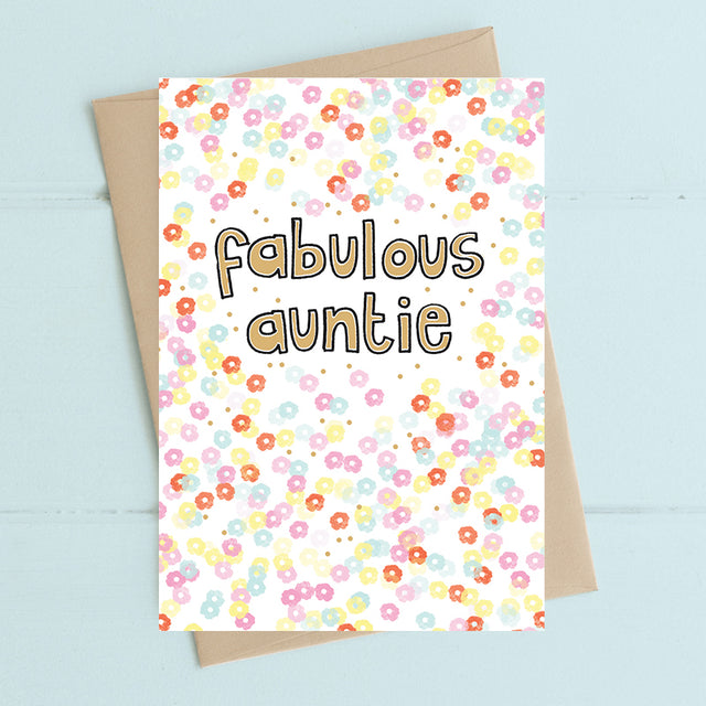 Fabulous Auntie Card - Dandelion Stationery