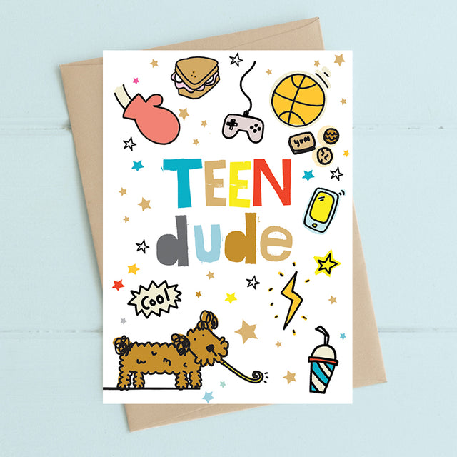 Teen Dude Birthday Card - Dandelion Stationery
