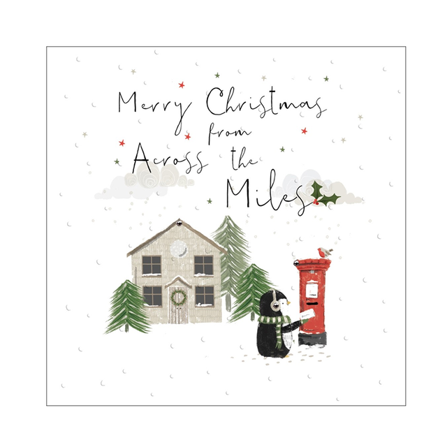 Christmas Across The Miles Card - Handcrafted Card Co