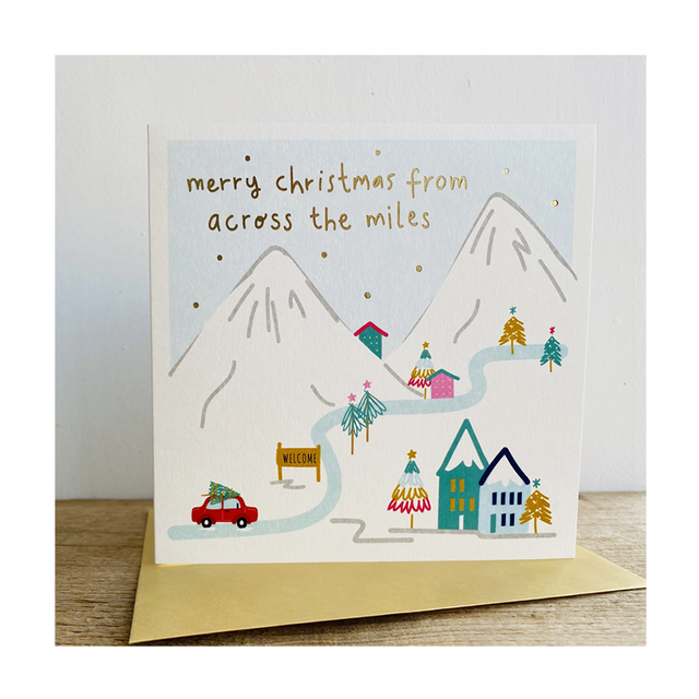 Merry Christmas From Across The Miles Card - Megan Claire
